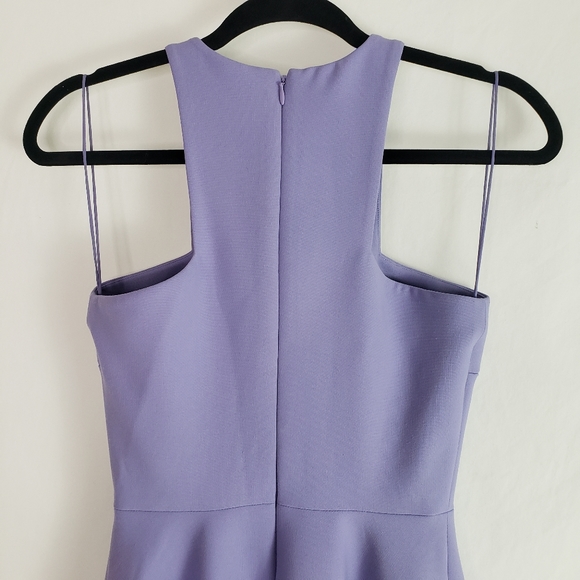 Elizabeth and James Lavender Clarissa Stretch Crepe Fit & Flare Mini Dress Sz 2 - Picture 9 of 14